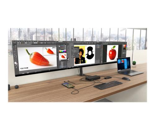 I-TEC USB 3.0/C/ TB3 3x 4K Dock PD 70W