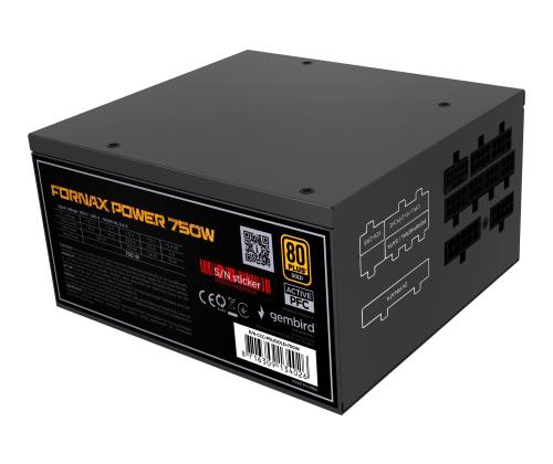 GEMBIRD Power supply unit 750W active PF