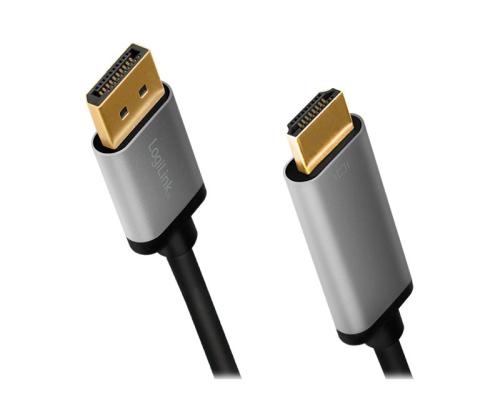 LOGILINK CDA0107 Cable DP/M to HDMI/M 2m