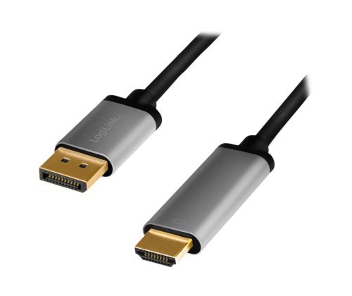 LOGILINK CDA0107 Cable DP/M to HDMI/M 2m