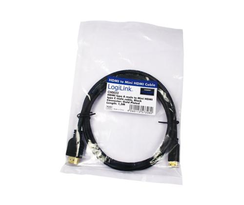 LOGILINK Cable HDMI-miniHDMI 1,5m