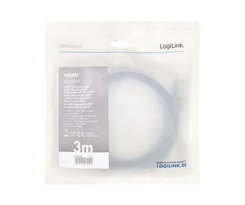 LOGILINK CHA0106 HDMI cable 8K/60 Hz 3m