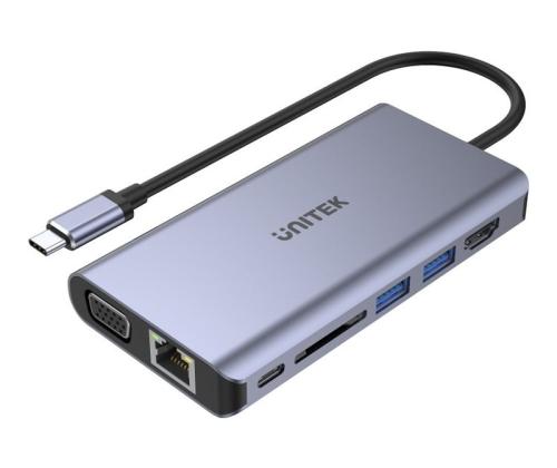 UNITEK D1019B HUB 8in1 USB-C 3.1