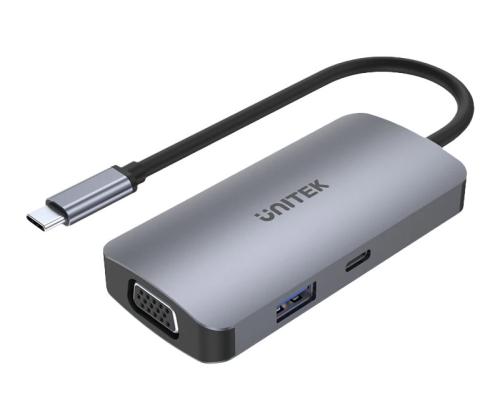 UNITEK Hub USB-C 1xUSB 3.1 Gen1 VGA