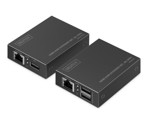 DIGITUS HDMI KVM Extender Set 4K/30Hz 40