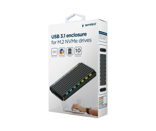 GEMBIRD USB 3.1 enclosure for M.2 NVMe