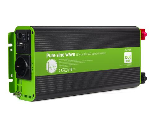 ENERGENIE 12 V Pure sine wave car DC-AC