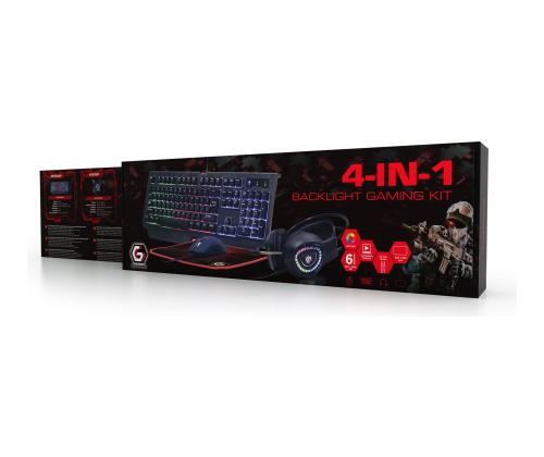 GEMBIRD 4-in-1 backlight gaming kit US