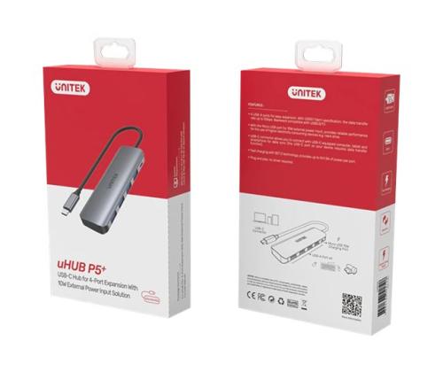UNITEK Hub Active USB-C 4X USB 3.1 Gen1