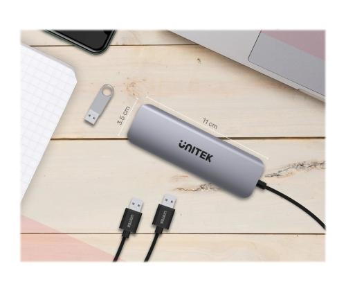 UNITEK Hub Active USB-C 4X USB 3.1 Gen1