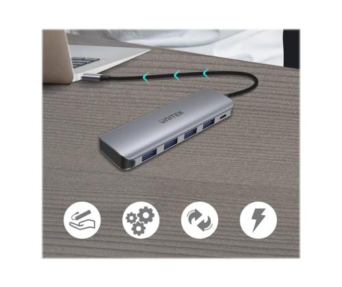 UNITEK Hub Active USB-C 4X USB 3.1 Gen1