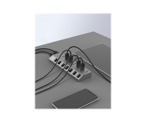 ICYBOX IB-HUB1701-C3 7-port hub
