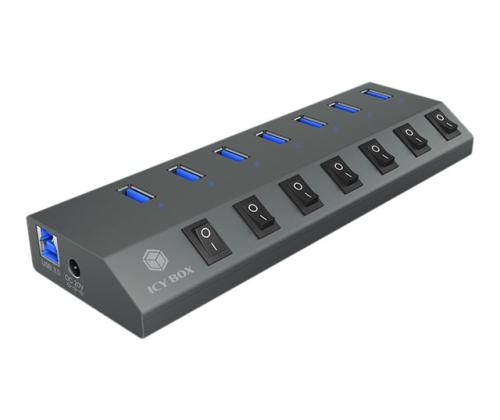 ICYBOX IB-HUB1701-C3 7-port hub
