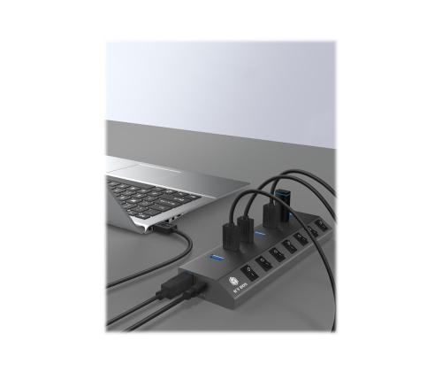 ICYBOX IB-HUB1701-C3 7-port hub