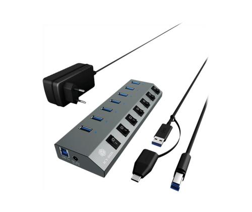 ICYBOX IB-HUB1701-C3 7-port hub