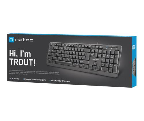 NATEC NKL-0967 Natec Keyboard TROUT SLIM