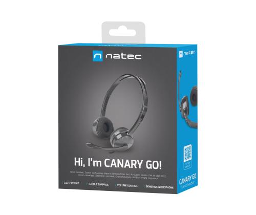 NATEC headset Canary Go with microphone