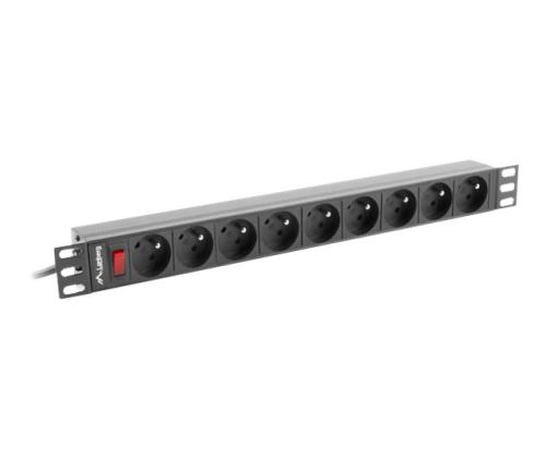 LANBERG PDU-09E-0300-BK Lanberg PDU 1U 1