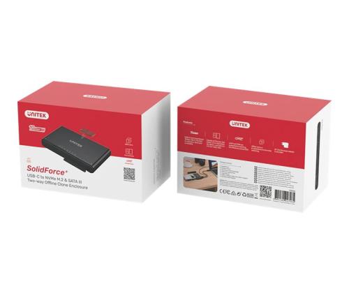 UNITEK ENCLOSURE USB-C-PCIe/NVMe M.2 SSD