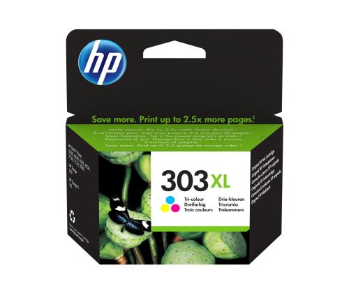 HP 303XL High Yield Tri-color Ink Cart.