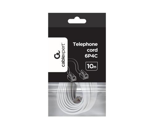 GEMBIRD Telephone cord 6P4C 10m