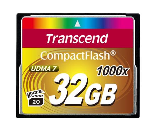 TRANSCEND 32GB CompactFlash Card 1000x