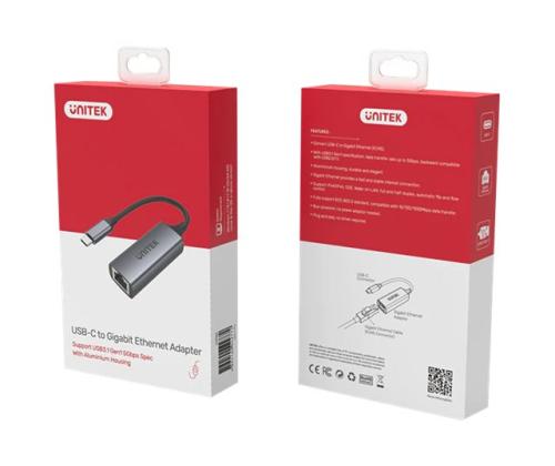 UNITEK Adapter USB-C 3.1 Gen 1- RJ45