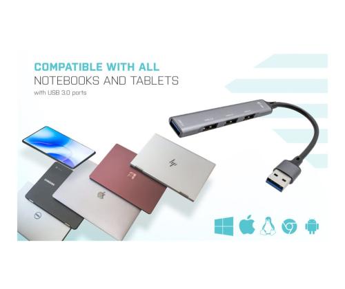 I-TEC USB 3.0 Metal HUB 4 Port passive