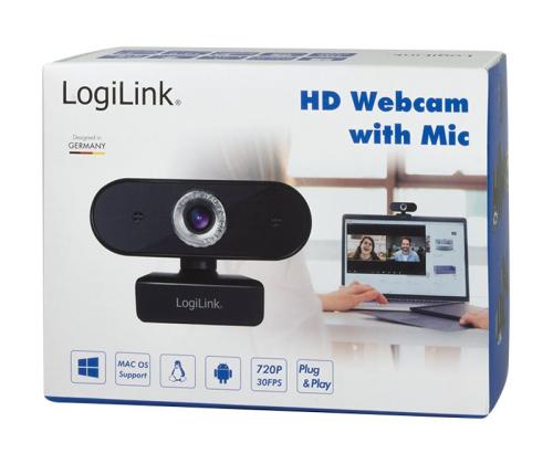 LOGILINK UA0368 HD USB webcam microphone