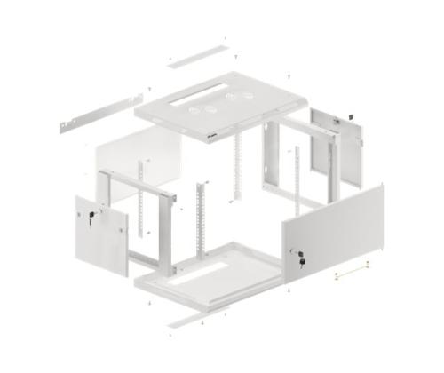 LANBERG Wall mount cabinet 19inch 6U