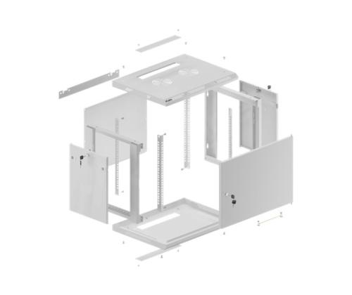 LANBERG Wall mount cabinet 19inch 6U
