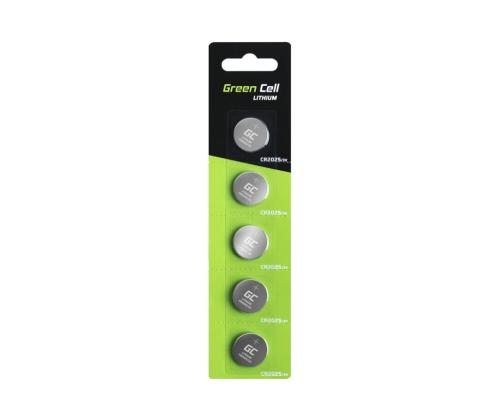 GREEN CELL 5x battery CR2025 3V 160mAh