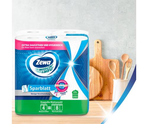 Majapidamispaber 2-kihiline ZEWA Wisch&Weg 4rl