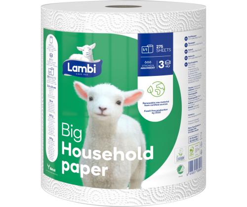 Majapidamispaber 3-kihiline LAMBI Big 1rl
