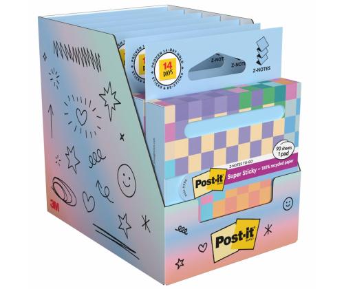 Märkmepaber 76x76mm POST-IT Z-notes R330 90 lehte pastelne sinine