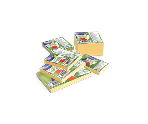 Märkmepaber 40x50mm FORPUS kollane 3 x 100 lehte