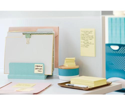 Märkmepaber 47x47mm POST-IT 622SSCY kollane 12x90 lehte