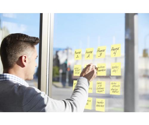 Märkmepaber 47x47mm POST-IT 622SSCY kollane 12x90 lehte