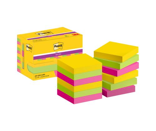 Märkmepaber 47x47mm POST-IT SS Carnival 12x90 lehte