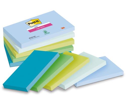 märkmepaber 76x127mm POST-IT 655 OASIS Super Sticky 5x90 lehte	
