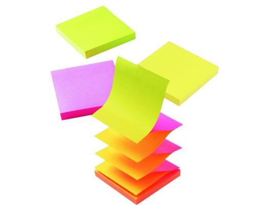 Märkmepaber 76x76 Post-it R330N Z-notes kollaneoranz