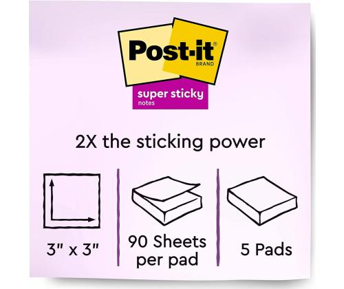 Märkmepaber 76x76 Post-it 654 neoonoranz 100l pakis