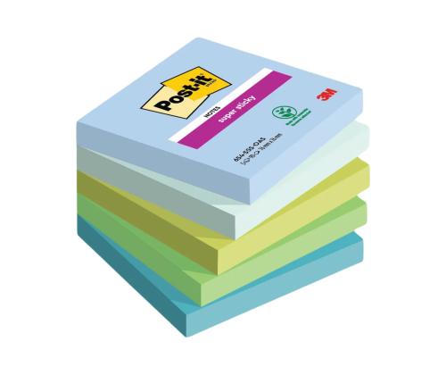 Märkmepaber 76x76mm POST-IT 654 SS Oasis 5x90 lehte