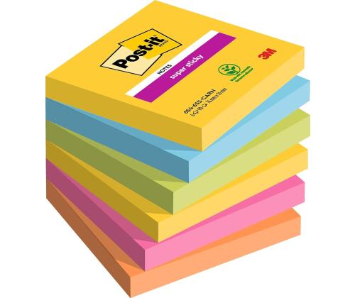 Märkmepaber 76x76mm POST-IT 654SS Carnival 12x90 lehte