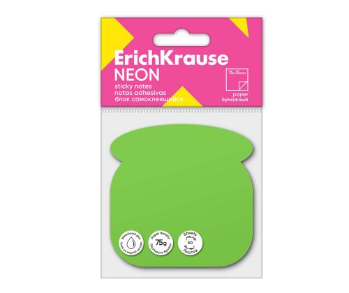 Märkmepaber ERICH KRAUSE Neon, Phone, 75х75 mm, 50 lehte, roheline