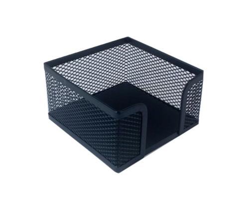 Märkmepaberite hoidja lauale FORPUS 9,5x9,5cm metallist must