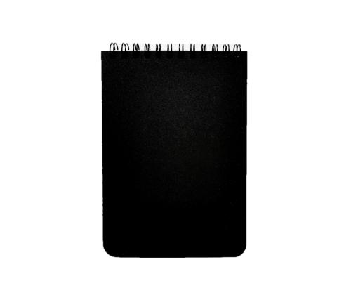 märkmeplokk spiraalköites ülevalt A6 SMLT ruuduline plastkaaned 60 lehte must