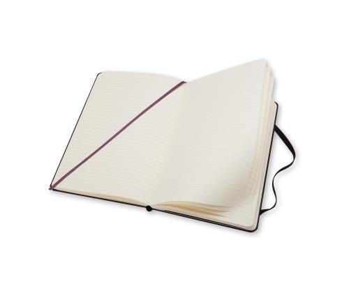 Märkmik MOLESKINE A6 (9x14cm) jooneline mustad kõvad kaaned kummikinnitusega