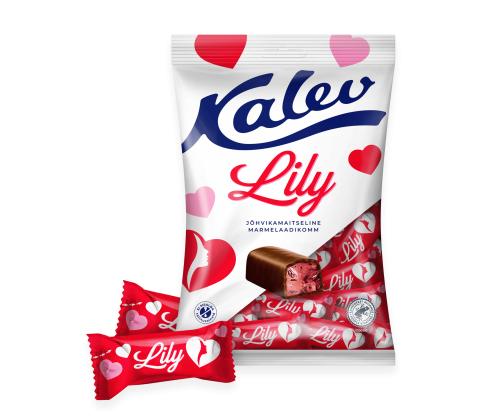 Marmelaadikomm KALEV Lily jõhvikamaitseline, 175g