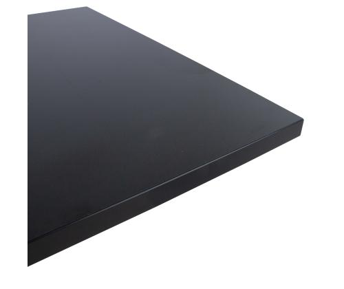 Lauaplaat ERGO 140x80cm, must, melamiinkattega puitlaastplaat